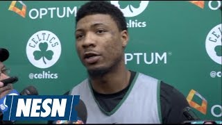 Marcus Smart addresses media prior to Eastern Conference Finals