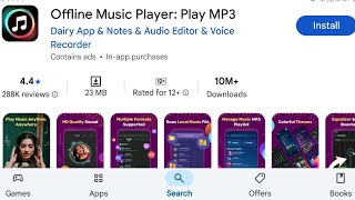 How To Install Offline Music Player Play Mp3 App's | How To Download Offline Music Player Play Mp3