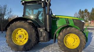 Огляд трактора John Deere 7310 R +  Starfire 3000 2016 рік.