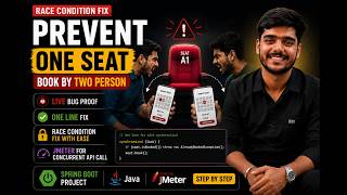 Two Users Book the Same Seat Live Bug Proof - Race Condition Fix in Spring Boot Java | BookMyShow