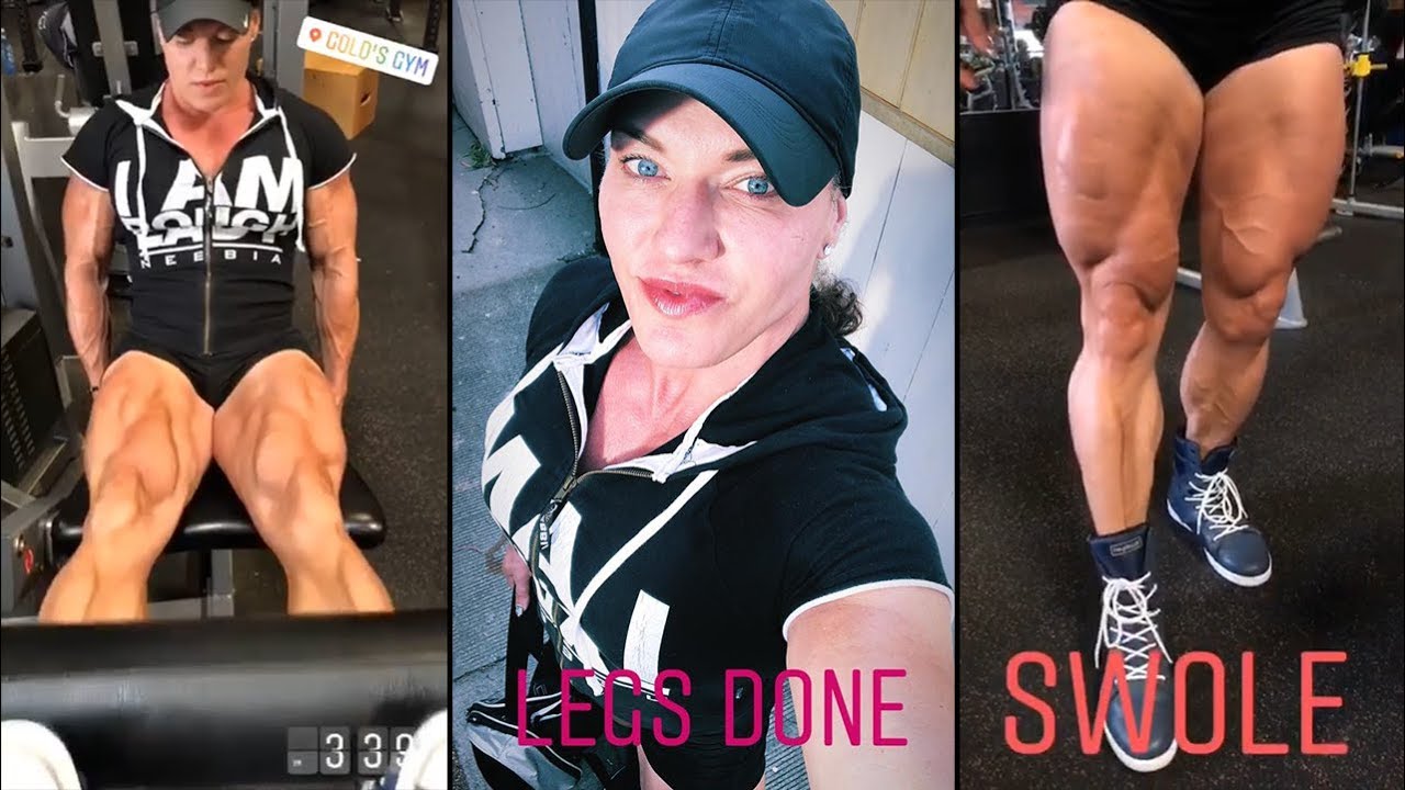 Female bodybuilder leg workout /w IFBB Pro Helle Trevino - YouTube