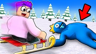 24 HOUR CHALLENGE In The BEST ROBLOX WINTER THEME PARK EVER! (ROBLOX SNOW RESORT ALL RIDES RANKED!)
