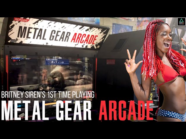 Britney Siren's 1st Time Playing Metal Gear Arcade