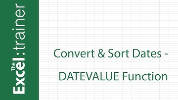 Excel: Sort Dates Correctly Using the DATEVALUE Function
