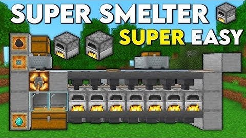 EASY Super Smelter For Minecraft Bedrock 1.21!