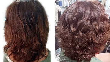 Hướng dẫn uốn tóc và nhuộm tóc cùng lúc trên nền tóc bạc