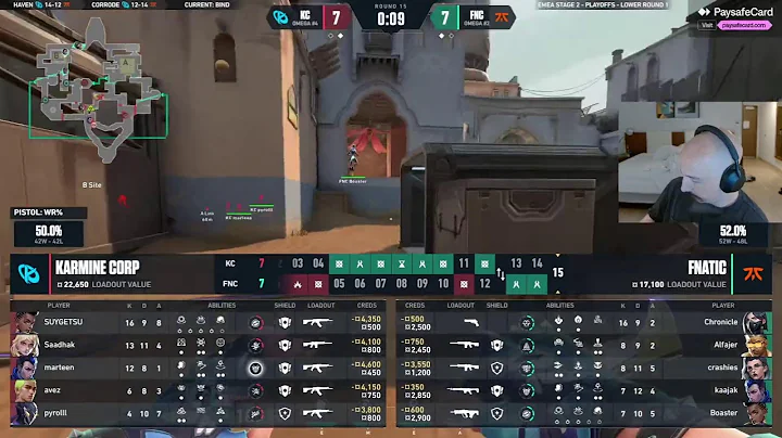 🔴 KARMINE CORP v FNATIC - VCT EMEA #VCTWatchParty