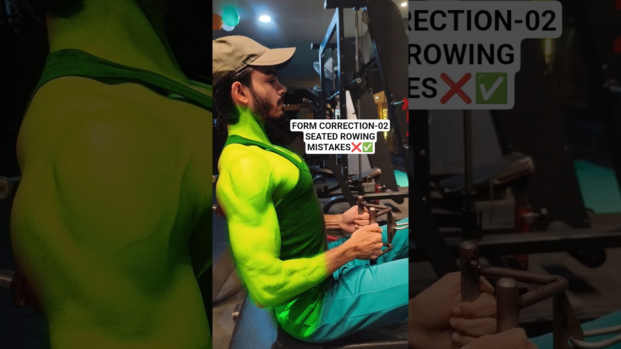 FORM CORRECTION-02 SEATED ROWING MISTAKES.❌✅ 