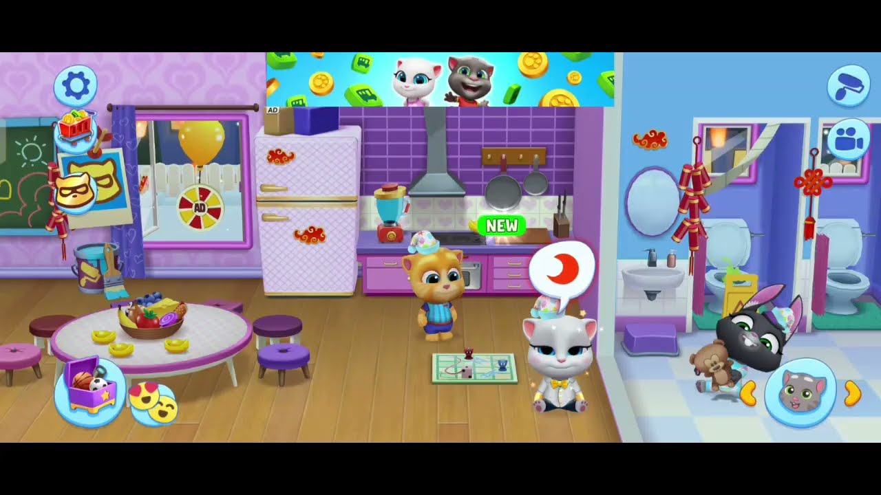 Talking Tom & Friends ka Crazy House Party! 🥳 (Super Funny)