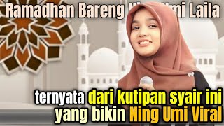 SYAIR YANG BIKIN NING UMI VIRAL || Ngaji Bareng Ning Umi Laila Arrahmah