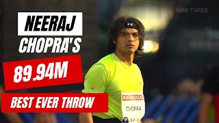 Neeraj Chopra | Javelin Throw | Stockholm'22| New record 89.94m | J Weber | A Peters | J Vadlejch