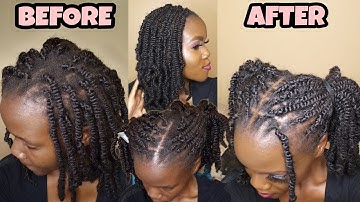 HOW TO REFRESH AND REVIVE OLD BRAIDS/SPRING TWISTS || No retwisting/Rebraiding (Easiest method 🥰)