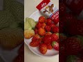 I love strawberries with condensed milk #fruits #asmrhealthy #shorts