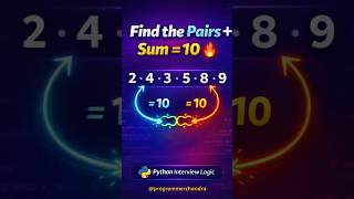 Information Find All Pairs with a Given Sum in a List | Python Interview Question Explained Step by Step News