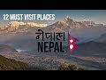 12 best places to visit in nepal in 2024  a travelers dream  nepal travel guide in 4k 