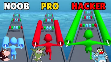 NOOB vs PRO vs HACKER Stack Colours 2 Android iOS Oggy And Jack Voice