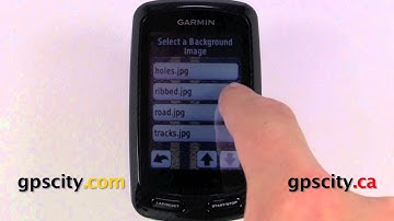 Garmin Edge 800 GPS Bike Computer - Display settings