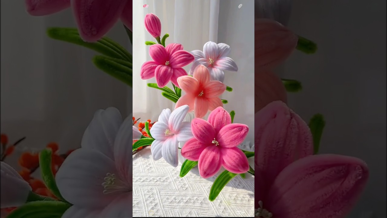 Урок по изготовлению лилий своими руками из товаров Dollar Tree 