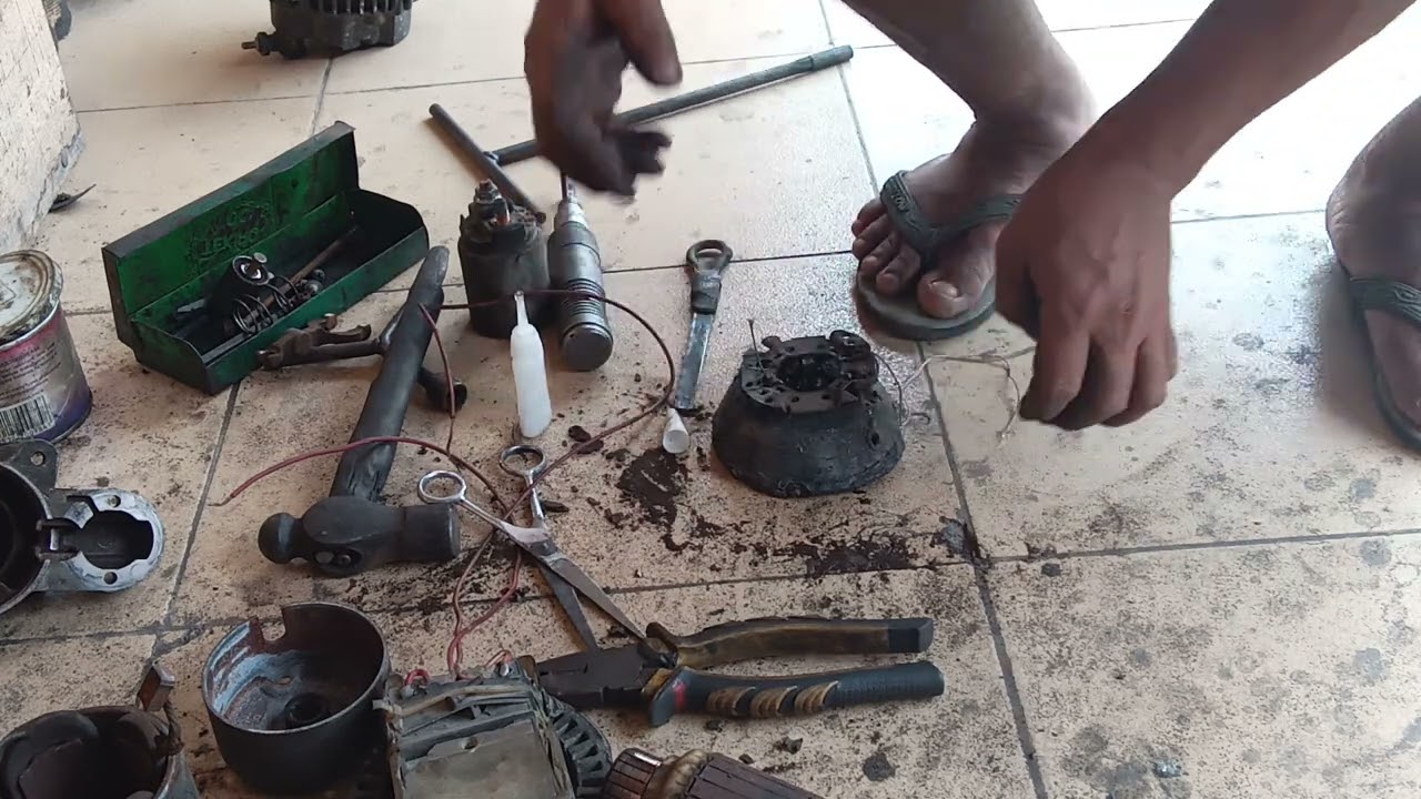 servis dinamo stater, cetak cetek saat di stater