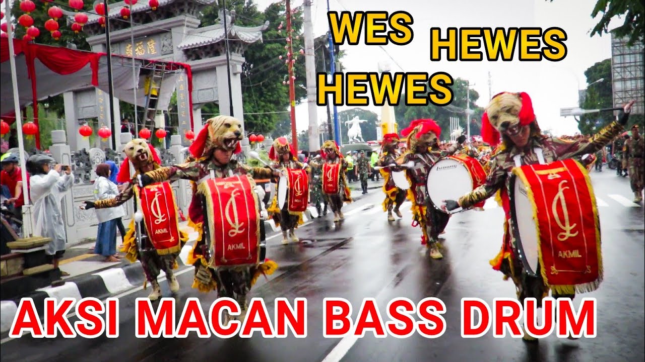 lagu Wes Hewes Hewes | Aksi Macan Bass Drum Drumband GSCL AKMIL