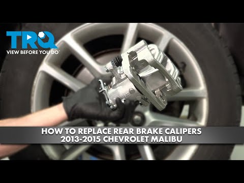 How to Replace Rear Brake Calipers 2013-2015 Chevrolet Malibu