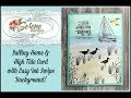 Sailing Home & High Tide Card with Ink Swipe Background