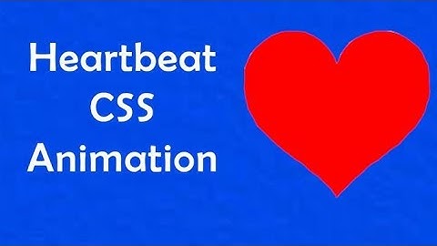 css heart animation| css & javascript animation effects | html css animated heart