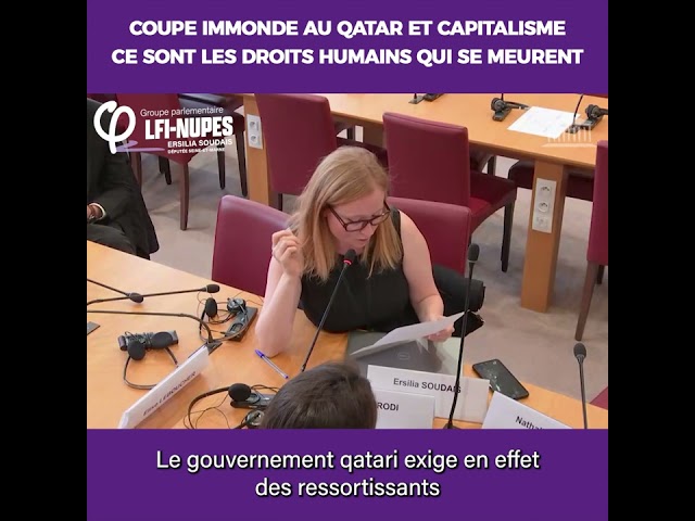 Ersilia Soudais - La Coupe immonde au Qatar #BoycottQatar2022