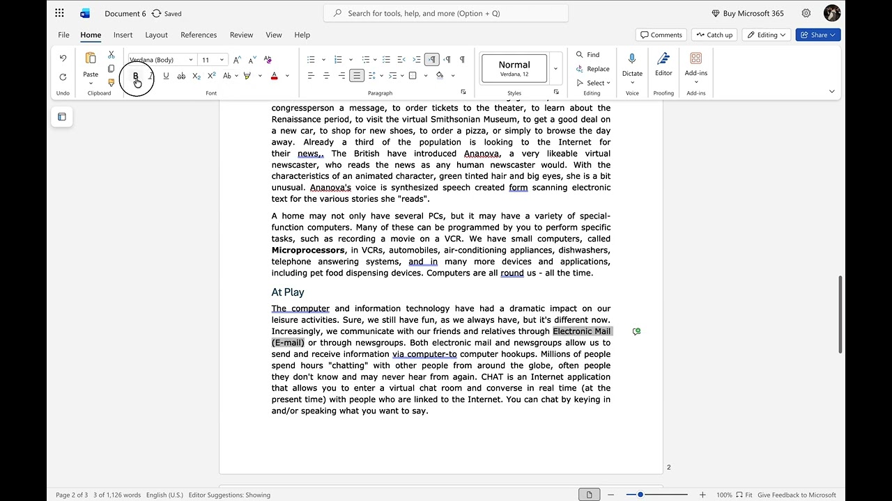 WORD EXERCISE  IT 002