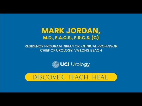 Dr. Mark Jordan - UCI Department of Urology