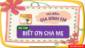 Bài 34b: BIẾT ƠN CHA MẸ - Tiếng Việt 1 HK2 - Cùng học để phát triển năng lực