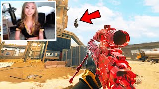 I hired a GIRL SNIPER COACH to train me to Snipe.. then I 1v1'd Her.. (HILARIOUS)