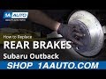 How to Replace Rear Brakes 2010-14 Subaru Outback