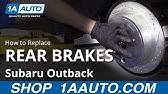 Subaru Outback Rear Brake Replacement - YouTube