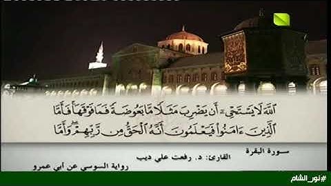 تلاوة عطرة من الذكر الحكيم بصوت القارئ د. رفعت علي ديب