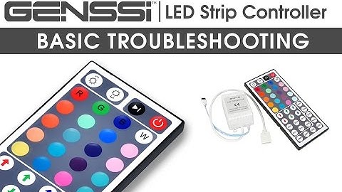 GENSSI RGB LED Strip with 44 Key IR Remote Control Guide