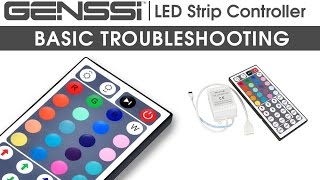 timer Met opzet Ontstaan GENSSI RGB LED Strip with 44 Key IR Remote Control Guide - YouTube