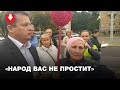 Женщины спорят с замначальника Светского РУВД