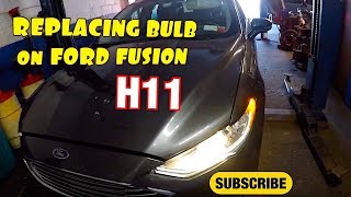 How to replace Head light BULB on 2017 Ford Fusion