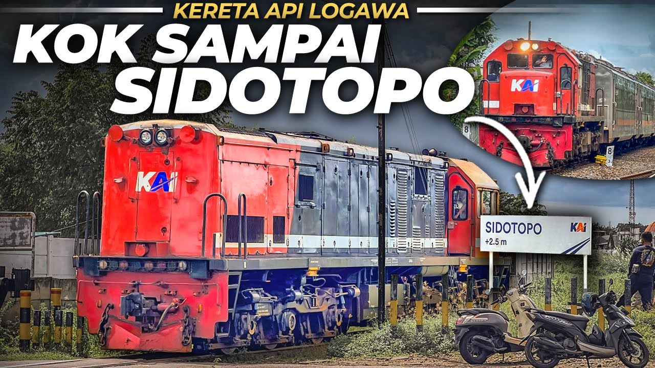 LOGAWA SAMPAI SIDOTOPO ⁉️ KOK BISA? Proses Putar Lokomotif Logawa Keliling Surabaya