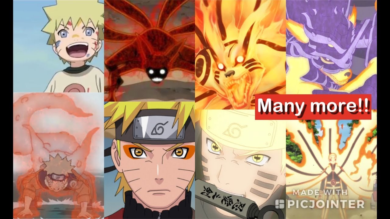 All Forms Transformations And Evolution Of Naruto Explained With Moves And Attacks Youtube