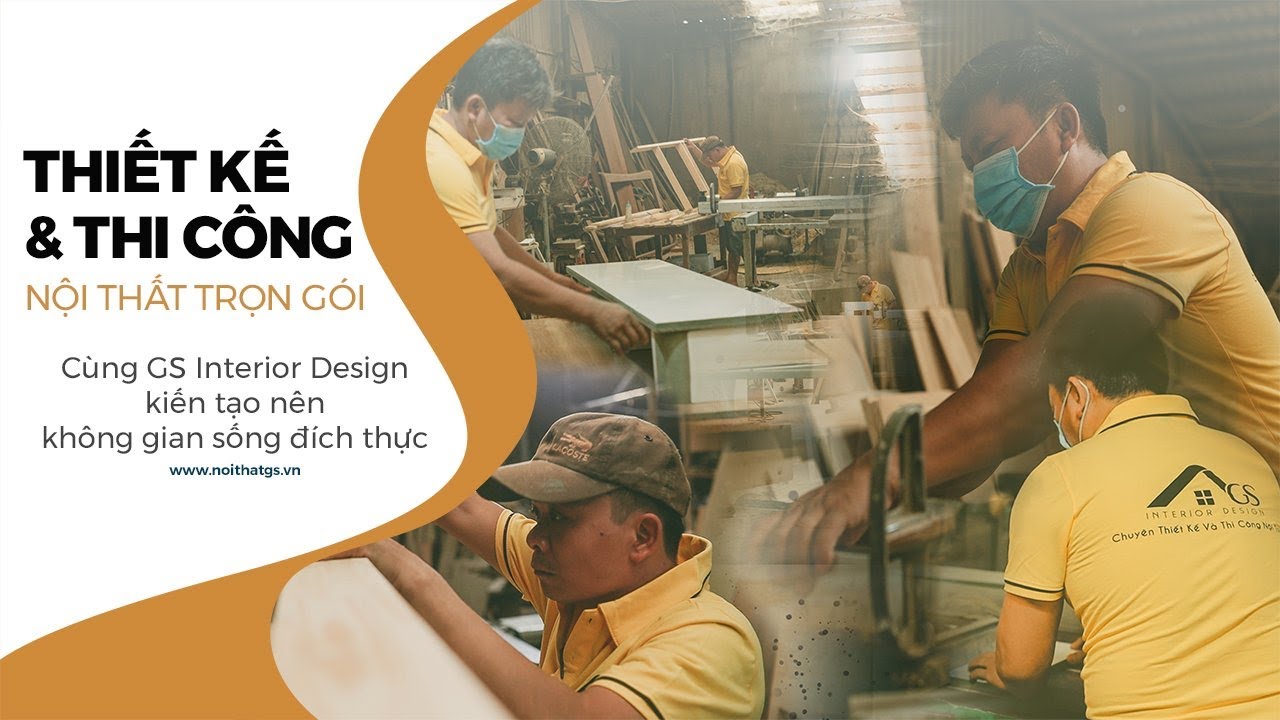 Trải nghiệm không gian xưởng và quy mô công ty GS Interior Design - YouTube