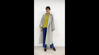 【URBAN RESEARCH】【WEB限定】Aラインロングウールコート