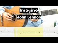 John Lennon Imagine Guitar Tutorial Melody Guitar Tab Guitar Lessons for Beginners