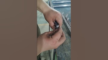How to assemble the inner screen window frame, aluminum corner code+metal corner guard