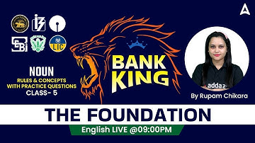 BANK KING FOUNDATION 2023 English | Noun Rules and concepts With practice questions PART-2