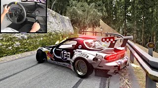 Mazda RX-7 Drifting on NARROW Touge Roads - Assetto Corsa (Moza R3)