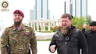 Рамзан Кадыров  Ахмат сила Аллаху Акбар   В воскресенье встретился с личным составом ОМОНа