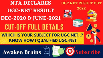 UGC NET RESULT OUT 2021|CUT OFF SUBJECT WISE FULL DETAILS|NET RESULT DECEMBER 2020 &JUNE 2021#ugcnet