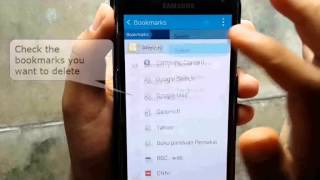 This video show how to delete bookmarks on samsung galaxy s5
